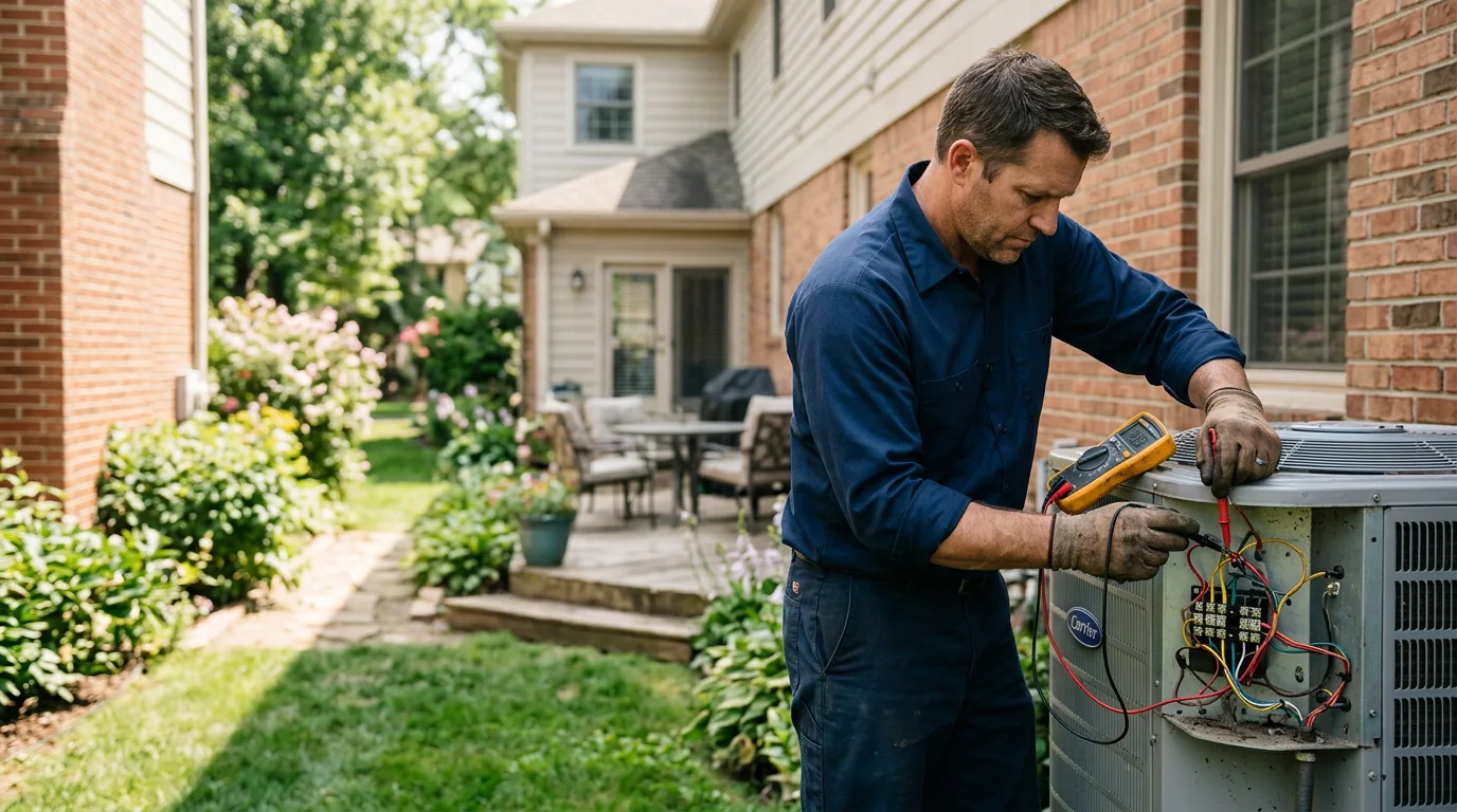 HVAC technician working near Elkins, WV